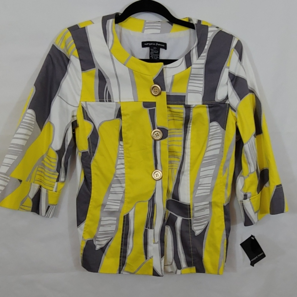 Margaret Frances Top Jacket Buttons New Size 8